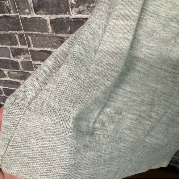 NWT Express mock neck turtleneck sweater gray merino wool blend - Picture 8 of 12